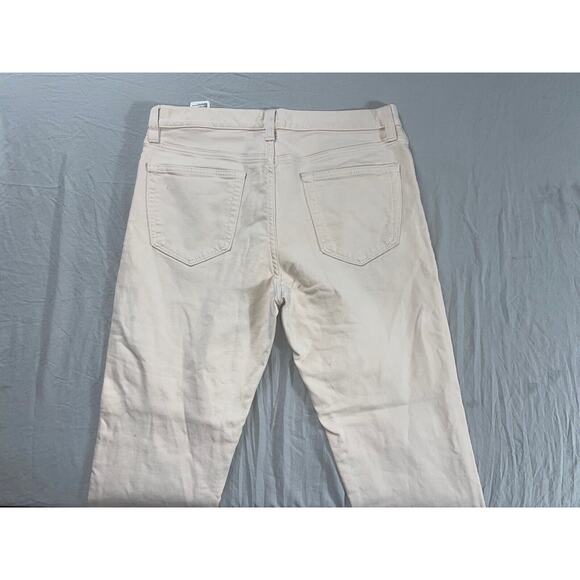 Banana Republic Traveler Slim Fit Sateen 5-Pocket Jeans. Ivory, Men's 32X30. GUC - Picture 8 of 9